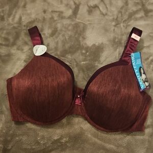 Vanity Fair Red Full Coverage Bra with Underwire Support